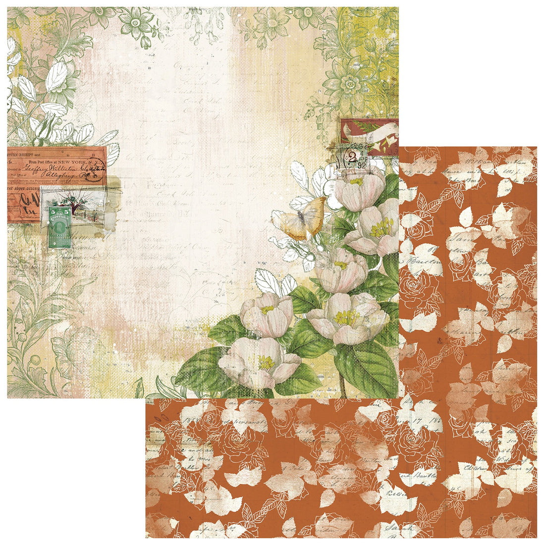 49 and Market VINTAGE ORCHARD 12”X12” Scrapbook Paper