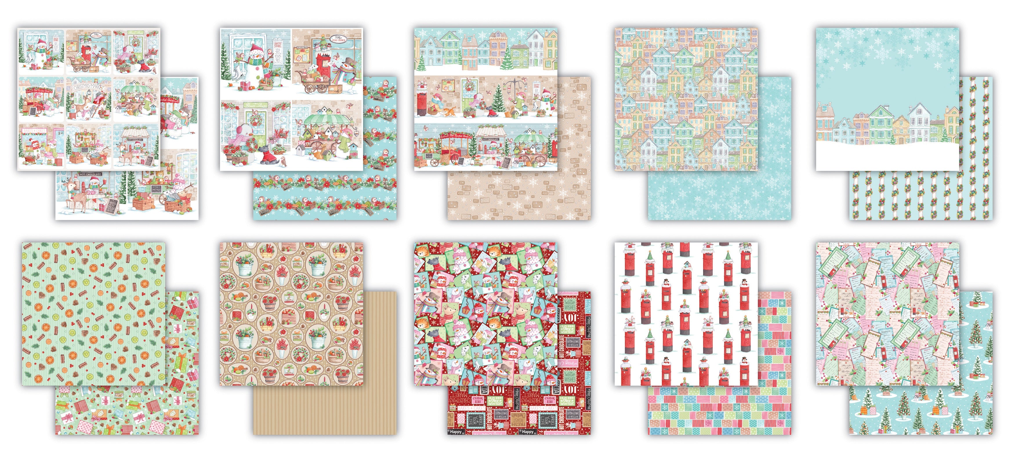 Craft Consortium CHRISTMAS MARKET 6”X6” Premium Paper Pad