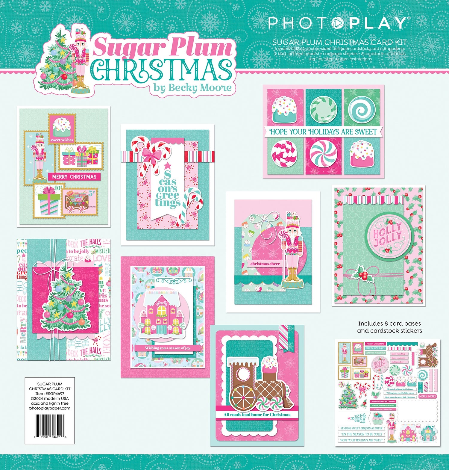 PhotoPlay SUGARPLUM CHRISTMAS Card Kit