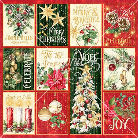 Graphic 45 Merry &amp; Bright CHRISTMAS WONDER 12X12 Scrapbook Paper