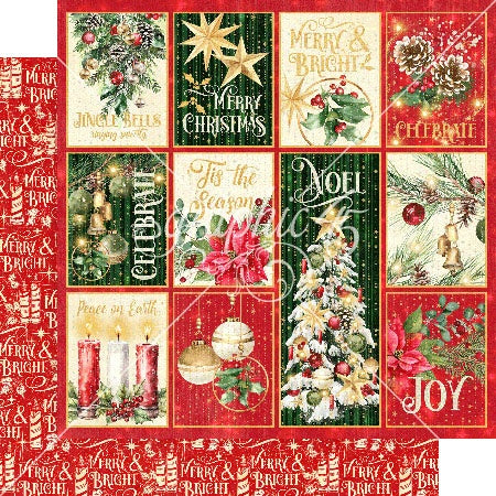 Graphic 45 MERRY &amp; BRIGHT 12X12 Scrapbook Collection Pack