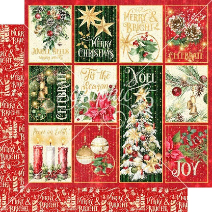 Graphic 45 MERRY &amp; BRIGHT 12X12 Scrapbook Collection Pack