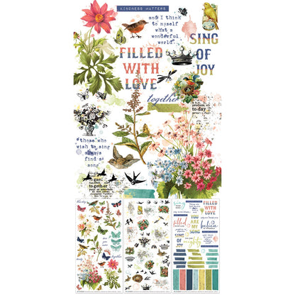 49 and Market BIRDSONG Essentials Rub-On Transfers