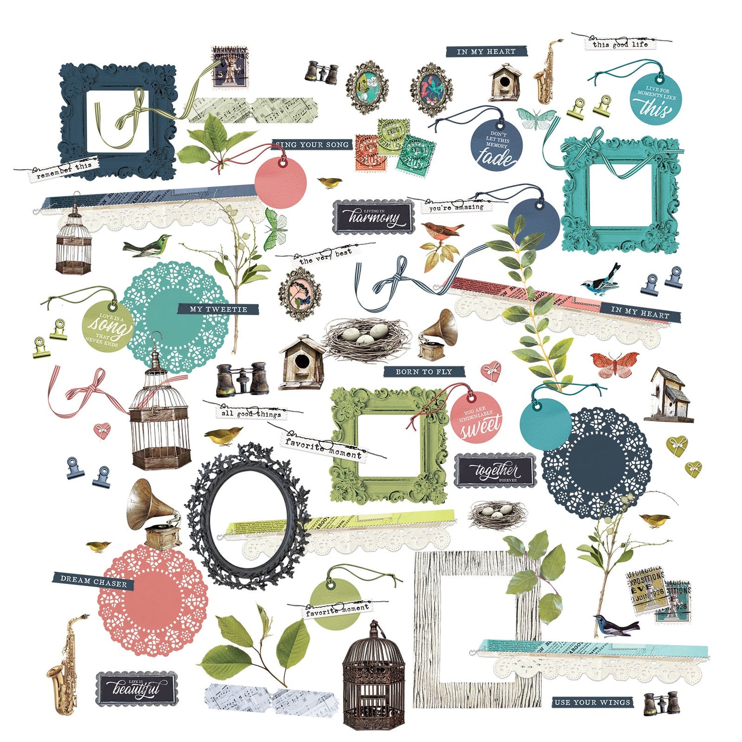 49 and Market BIRDSONG Laser Cut Elements