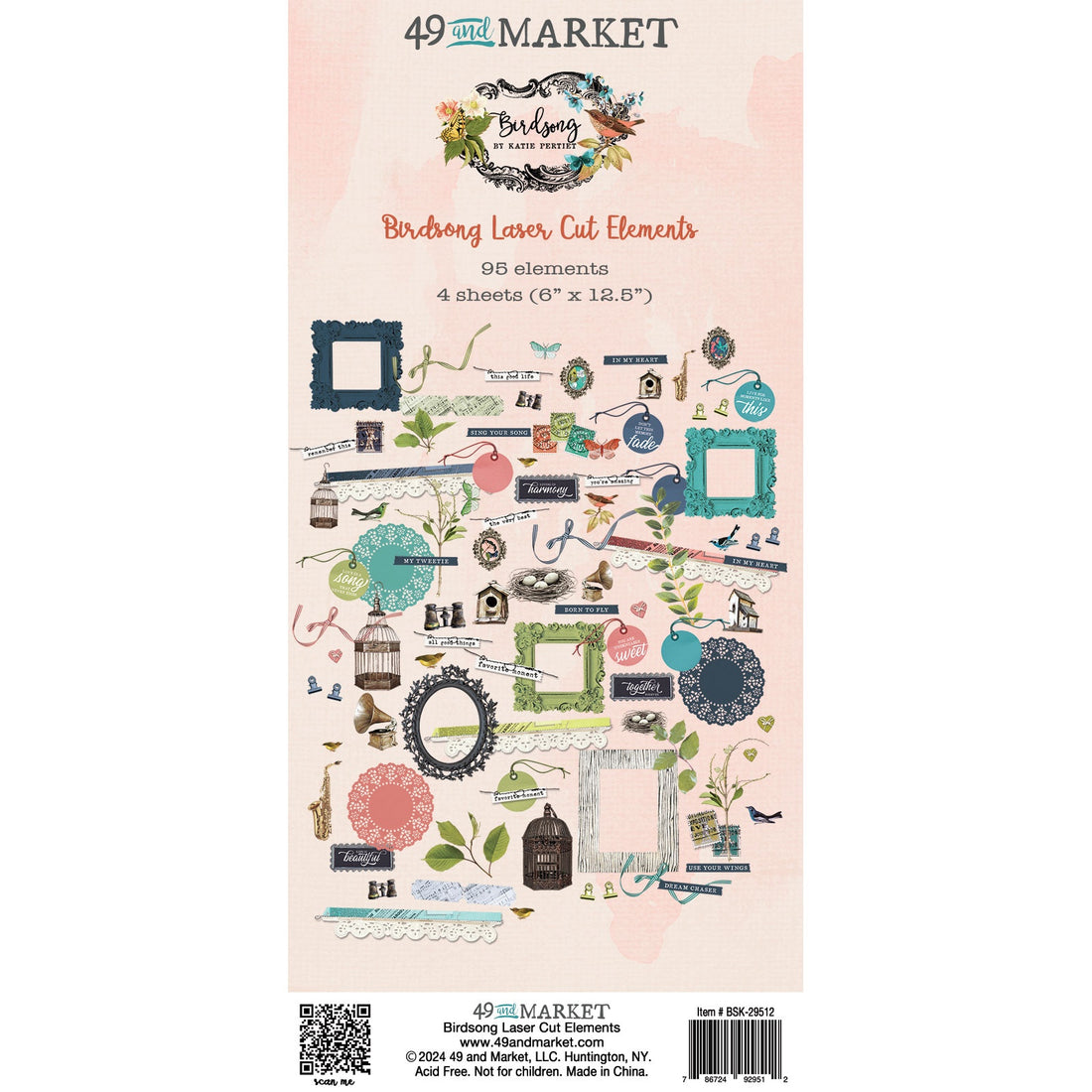 49 and Market BIRDSONG Laser Cut Elements