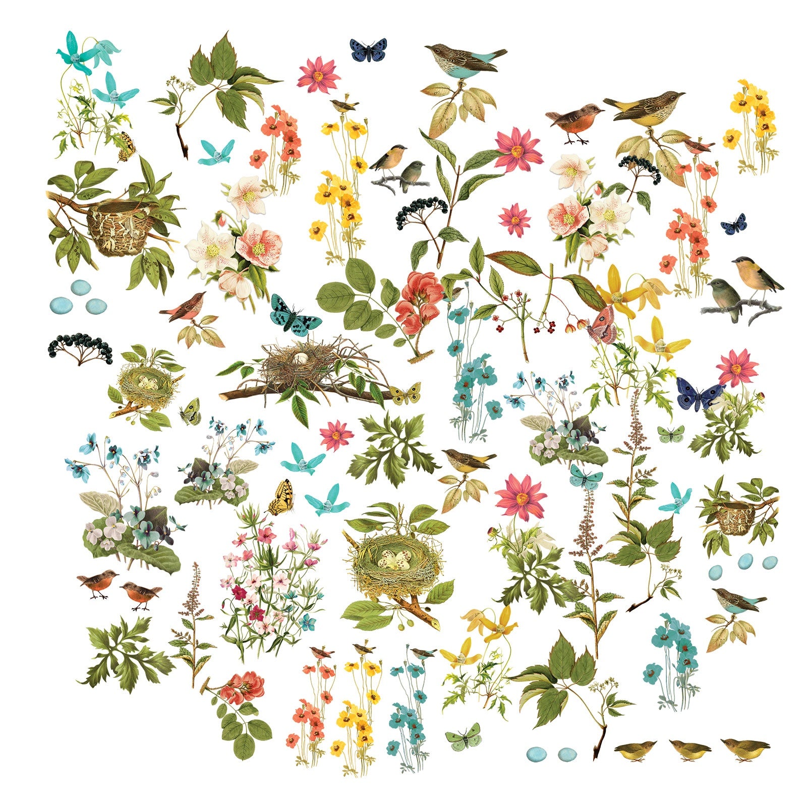 49 and Market BIRDSONG Wildflower Laser Cuts