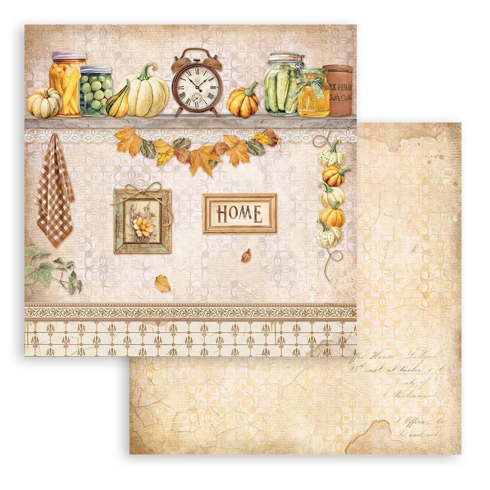 Stamperia Romantic GOLDEN HARMONY 12&quot;X12&quot; Scrapbook Paper Pad