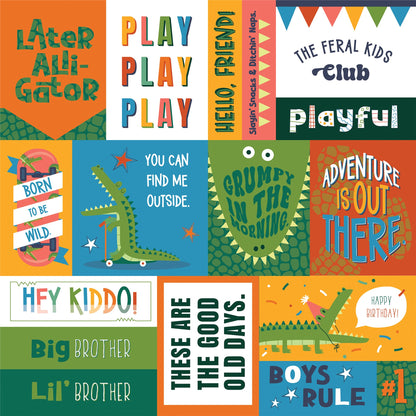 Photoplay LATER GATOR Collection 12X12 Scrapbook Paper