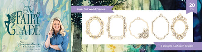 Crafter’s Companion THE FAIRY GLADE Laser Cut Wood Frames 20pc