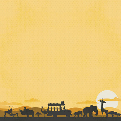 Simple Stories Say Cheese WILD KINGDOM 12”X12” Scrapbook Paper