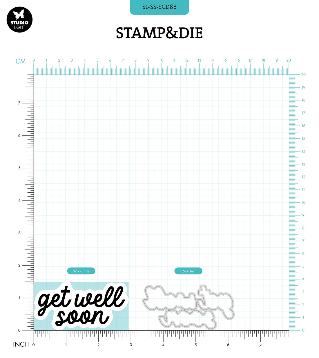 Studio Light GET WELL SOON Stamp & Die Set