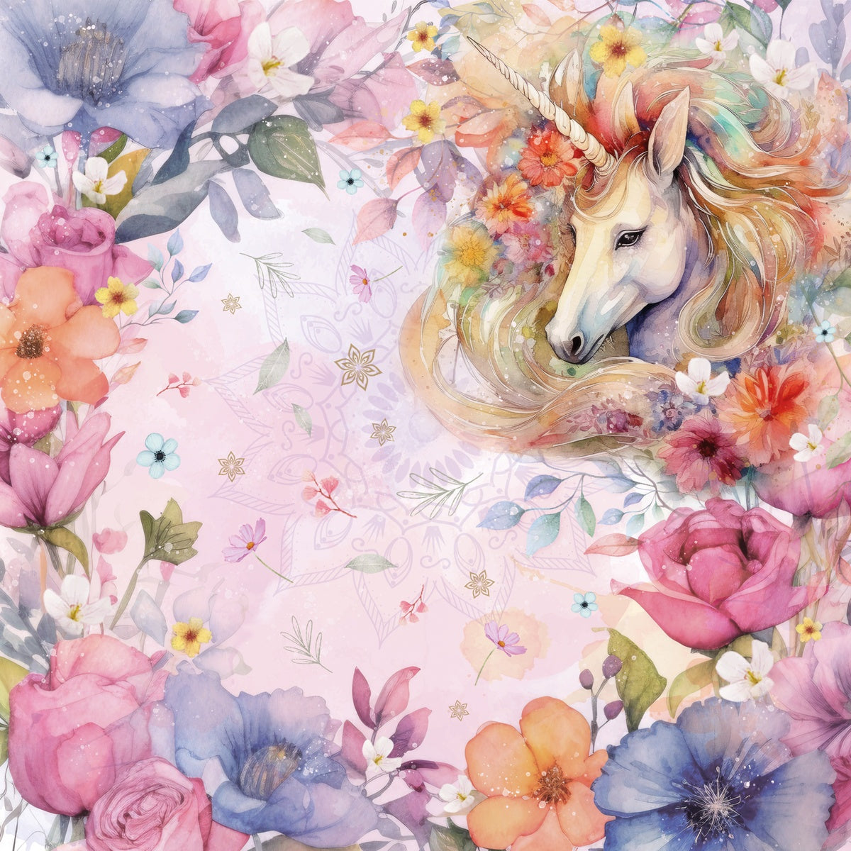 Crafter’s Companion MAJESTIC UNICORN 12”X12” Paper Pad 24 Sheets