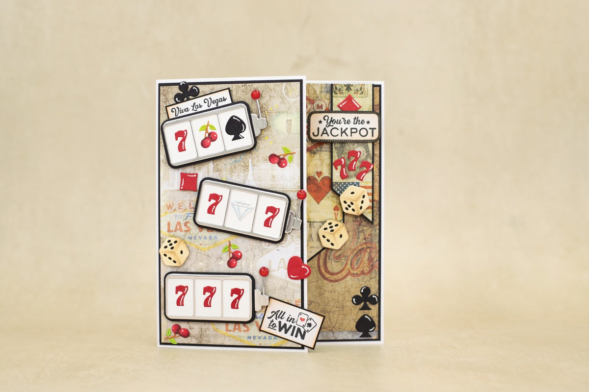 Crafter’s Companion Vintage Vegas ALL IN TO WIN Metal Dies 10pc