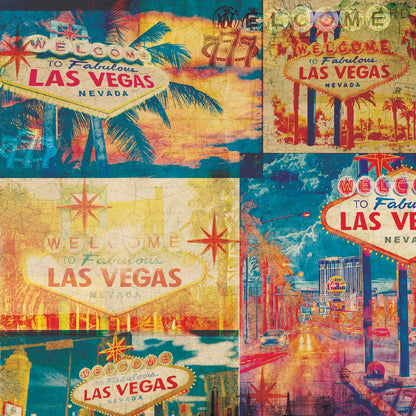 Crafter’s Companion VINTAGE VEGAS Collection 6X6 Paper Pad 36 Sheets