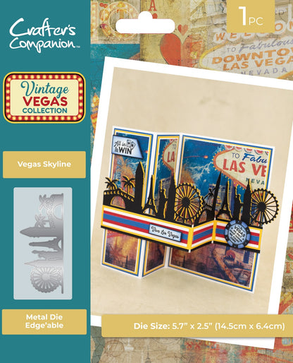 Crafter’s Companion Vintage Vegas VEGAS SKYLINE Metal Die 1pc