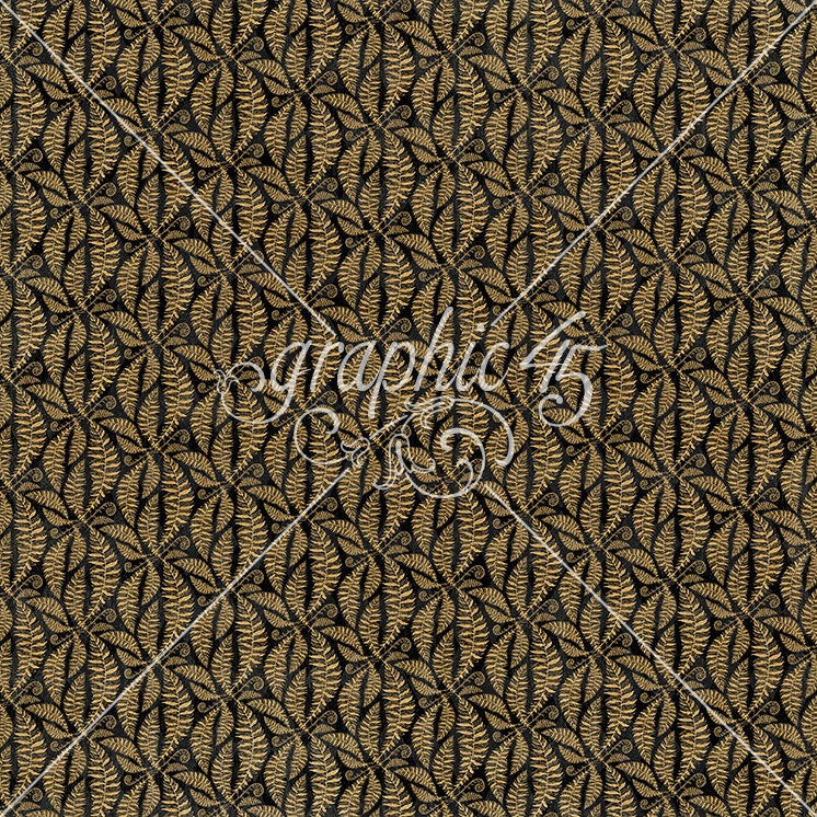 Graphic 45 CURIOUSER &amp; CURIOUSER 12X12 Scrapbook Paper