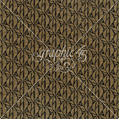 Graphic 45 CURIOUSER &amp; CURIOUSER 12X12 Scrapbook Paper