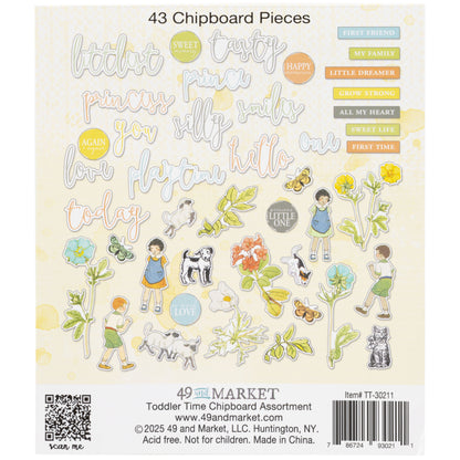 49 and Market TODDLER TIME Chipboard Assortment