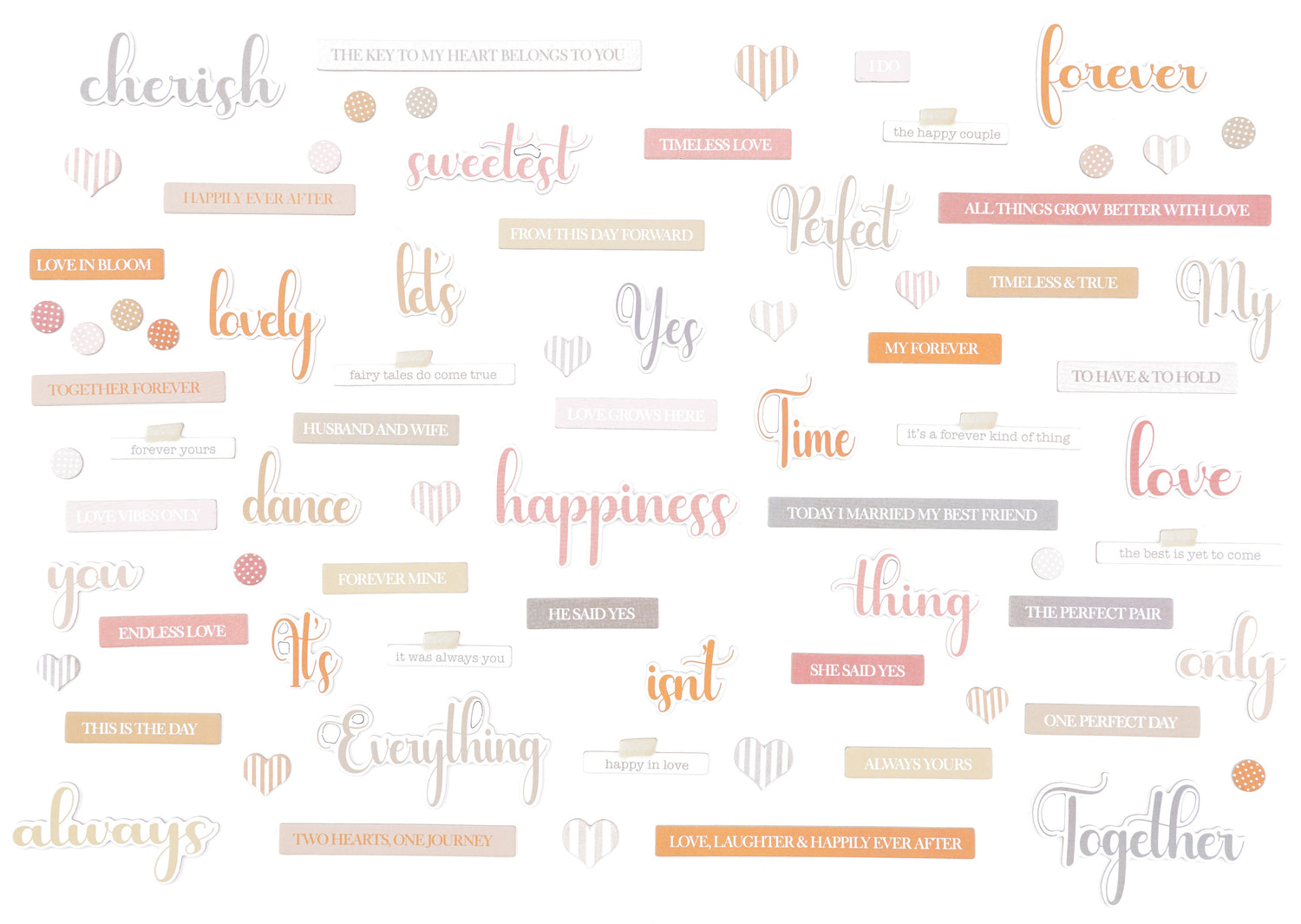 49 and Market ONE PERFECT DAY Chipboard Words