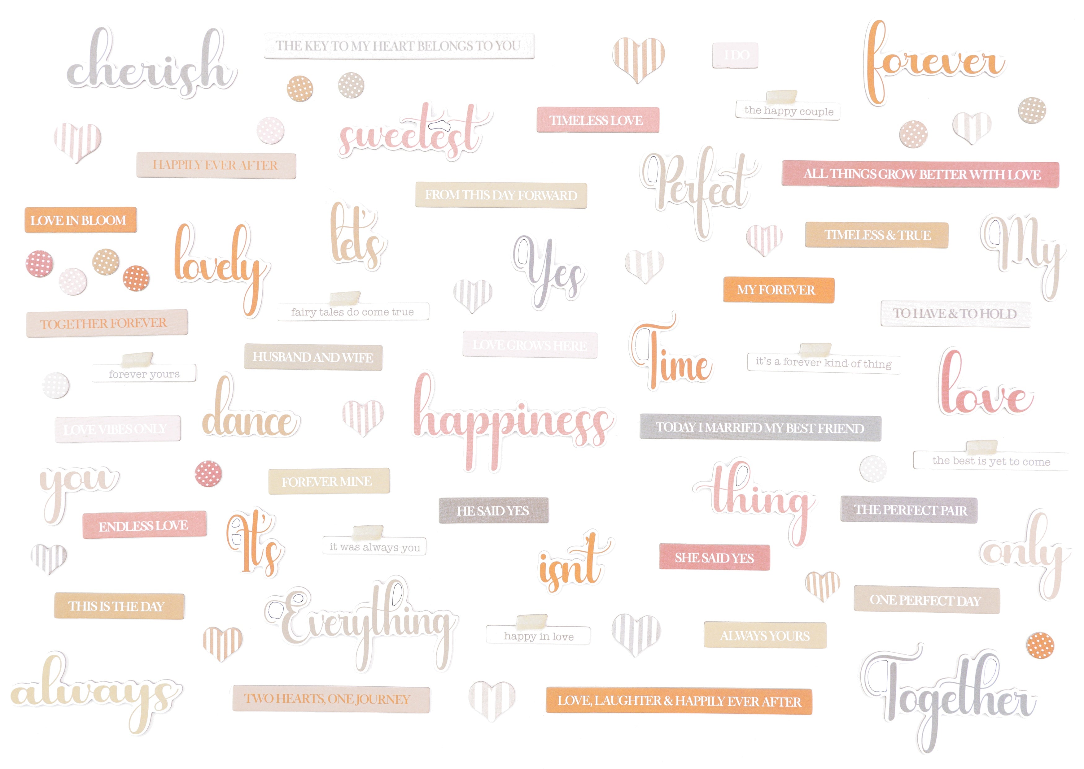 49 and Market ONE PERFECT DAY Chipboard Words