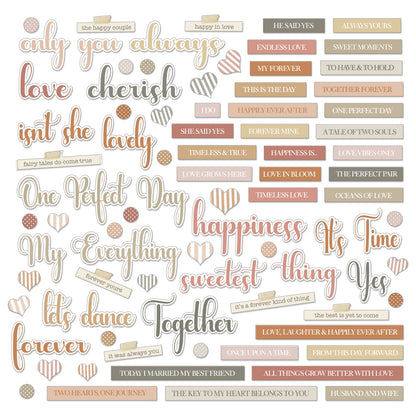 49 and Market ONE PERFECT DAY Chipboard Words