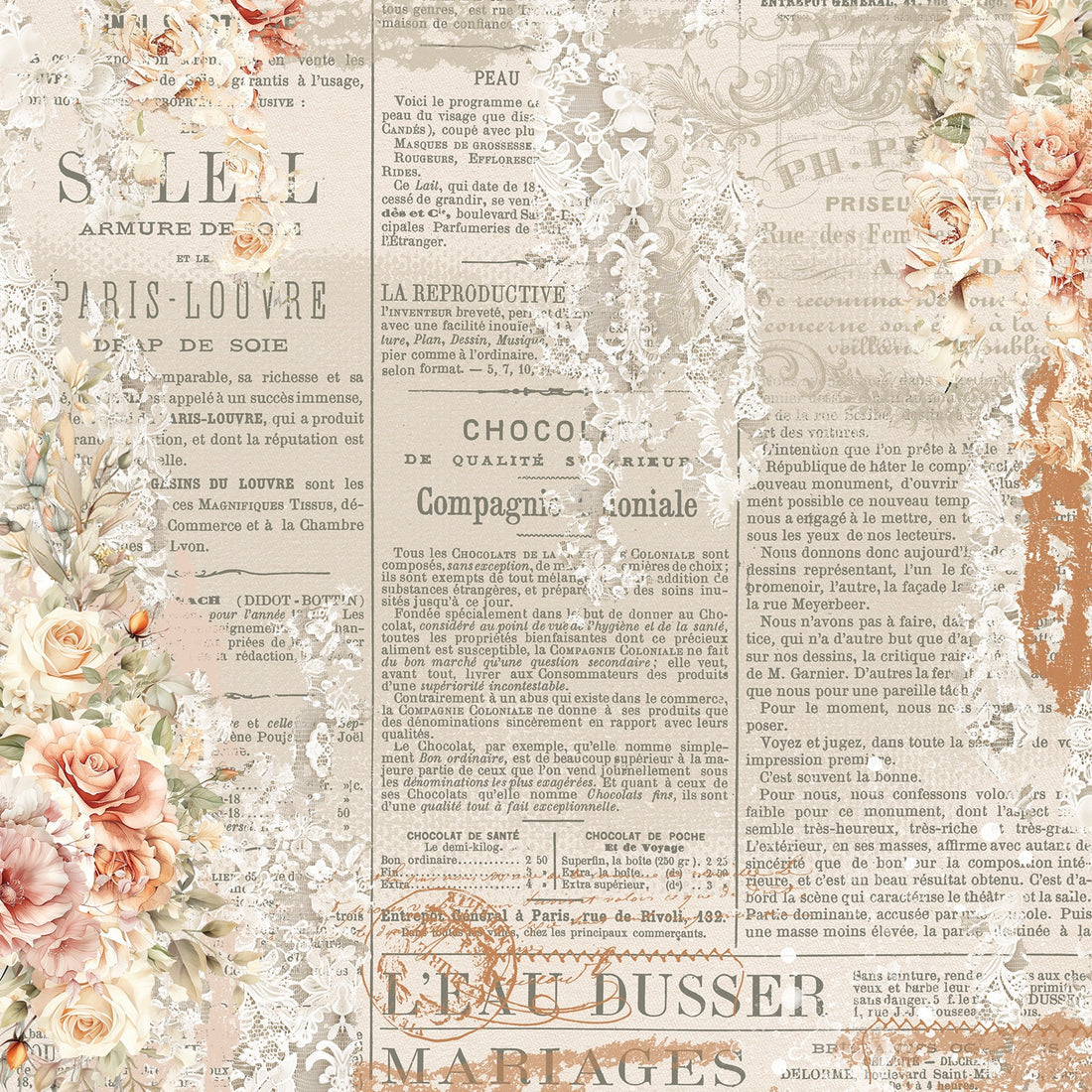 49 and Market ONE PERFECT DAY 12”X12” Scrapbook Paper