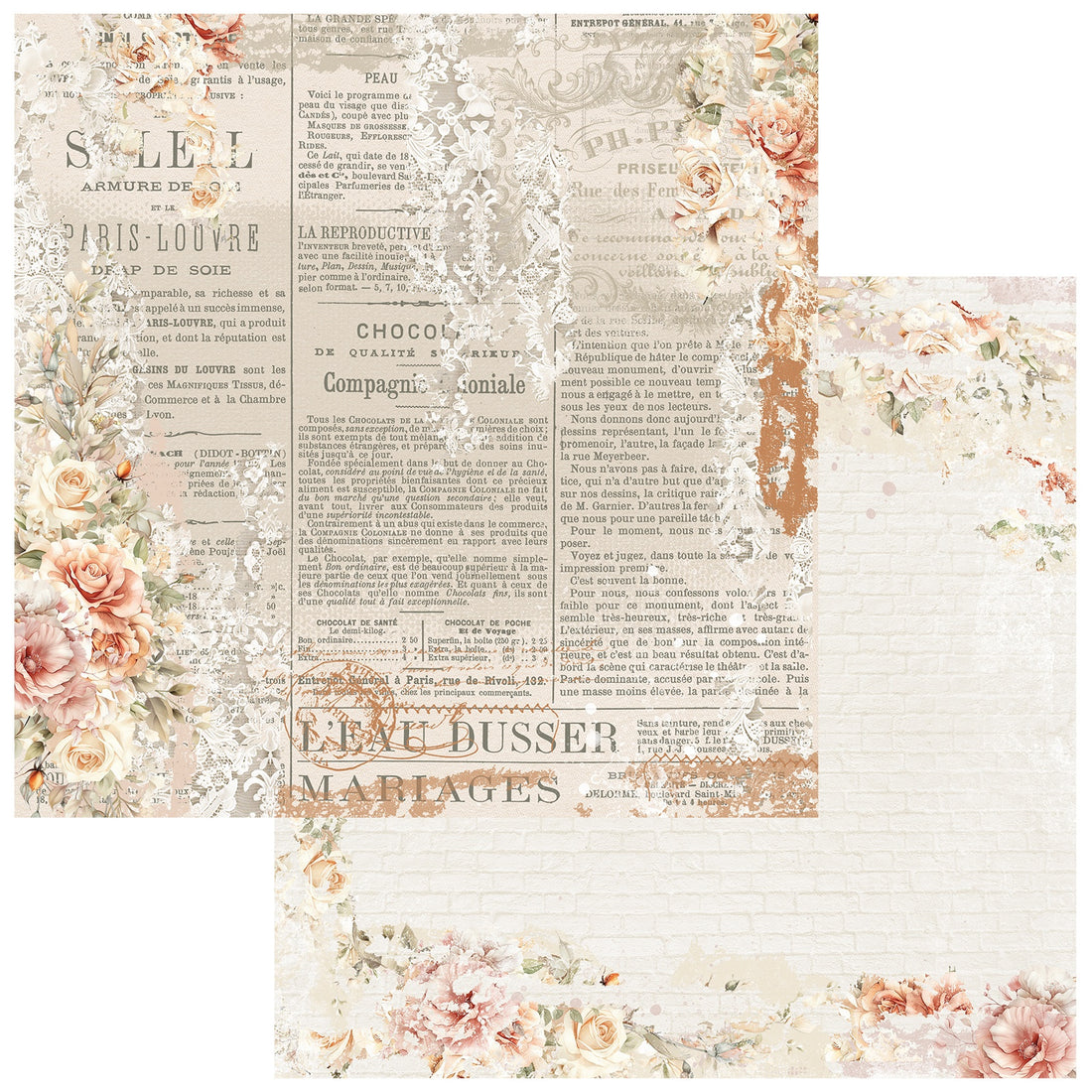 49 and Market ONE PERFECT DAY 12”X12” Scrapbook Paper