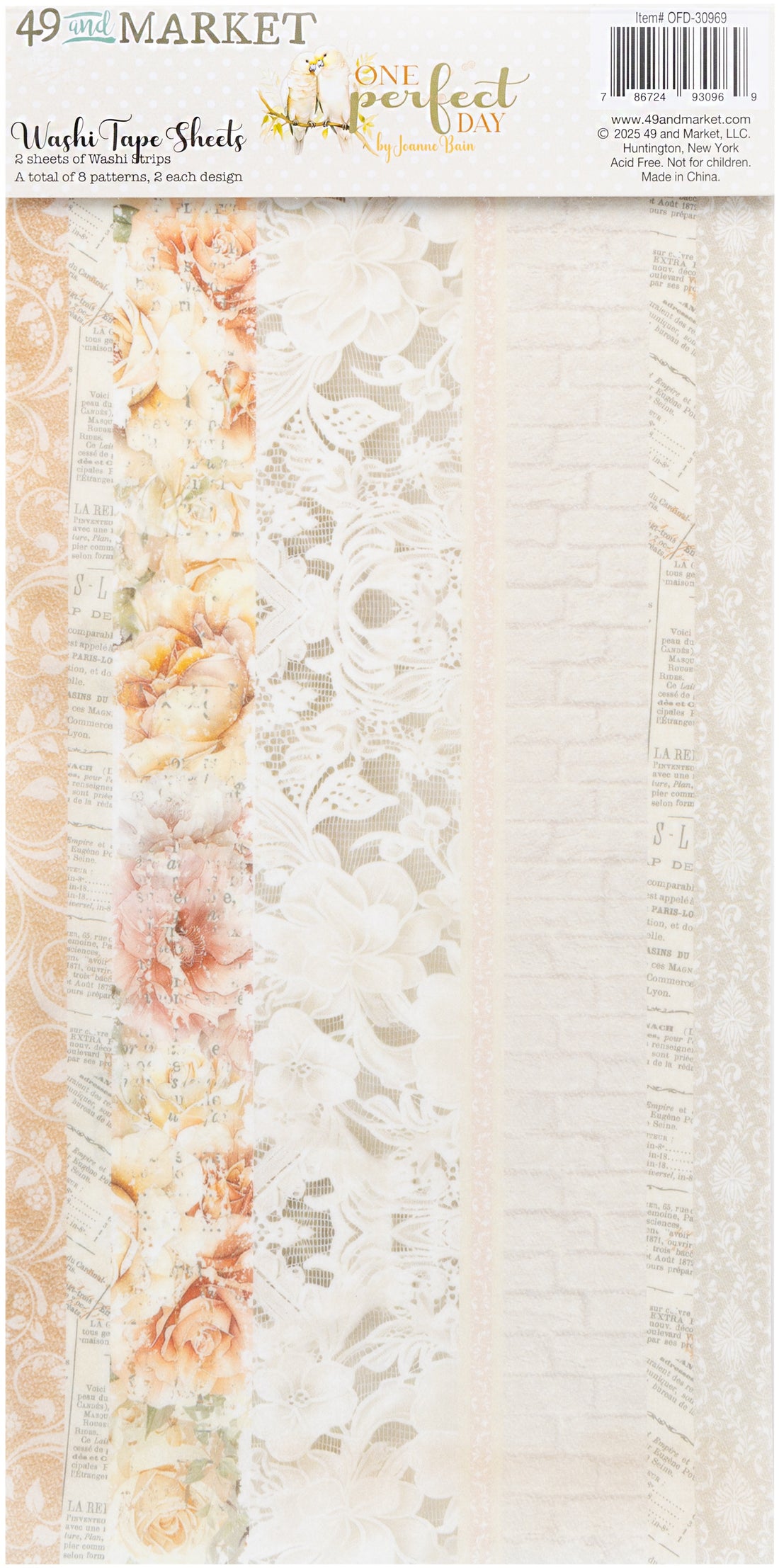 49 and Market ONE PERFECT DAY Washi Tape Sheets