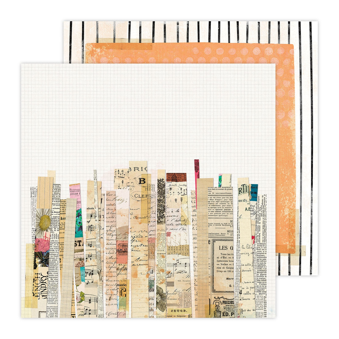 49 and Market Vicki Boutin CUT &amp; PASTE 6 12”X12” Scrapbook Paper