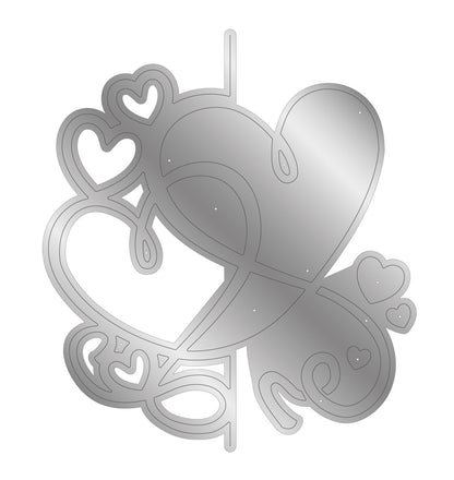 Crafters Companion ENTWINED HEARTS Metal Die 1pc