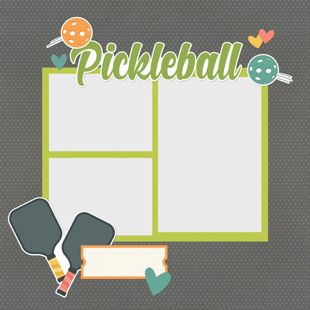 Simple Stories Simple Pages PICKLEBALL Page Pieces 14pc