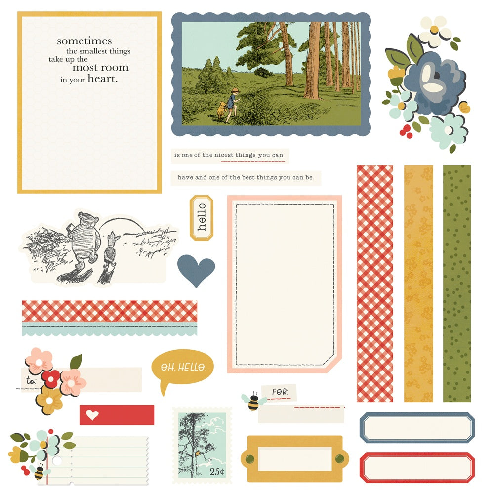 Simple Stories Simple Cards SAY CHEESE CLASSIC POOH Card Kit