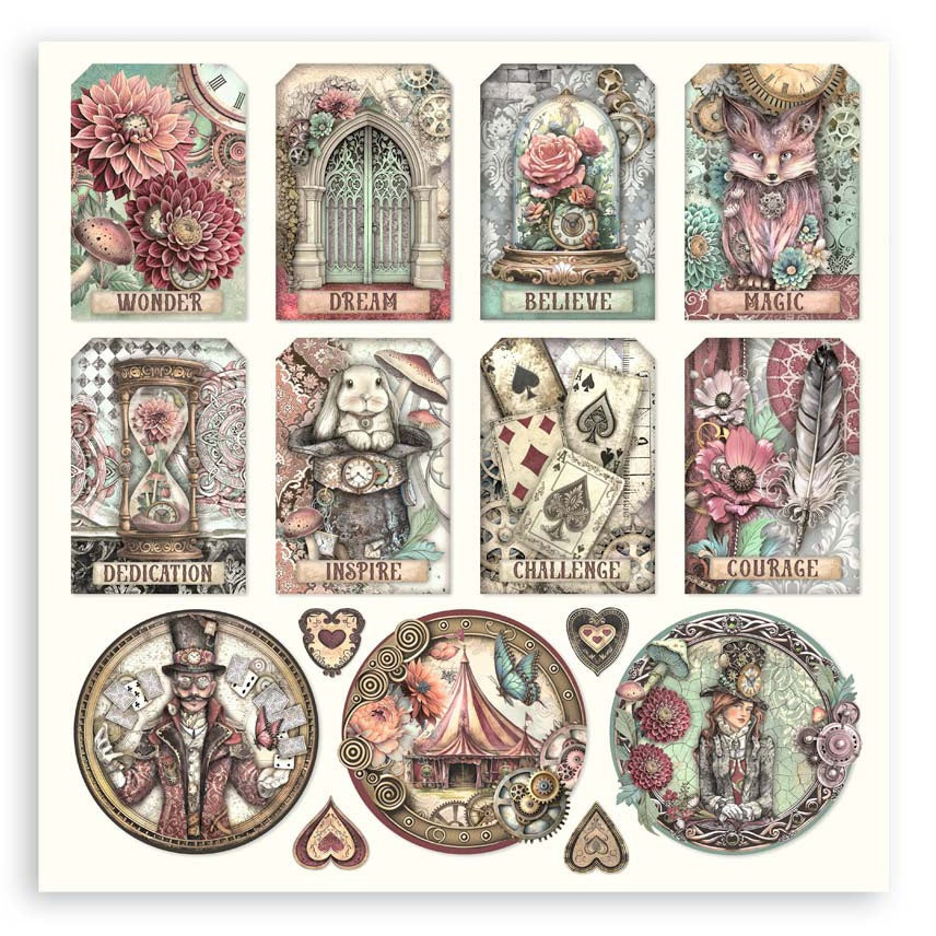 Stamperia Master Of Magic TAGS 12"X12" Scrapbook Paper
