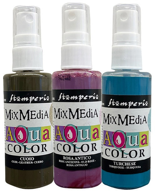Stamperia AQUA COLOR SELECTION Master Of Magic 3pc