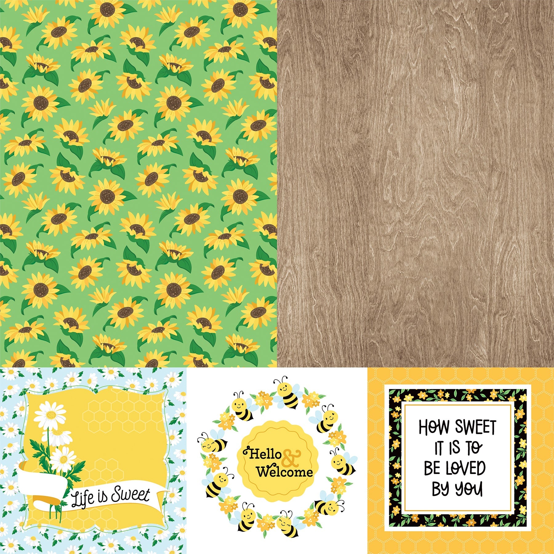 Photoplay SWEET AS HONEY 2 12X12 Scrapbook Paper