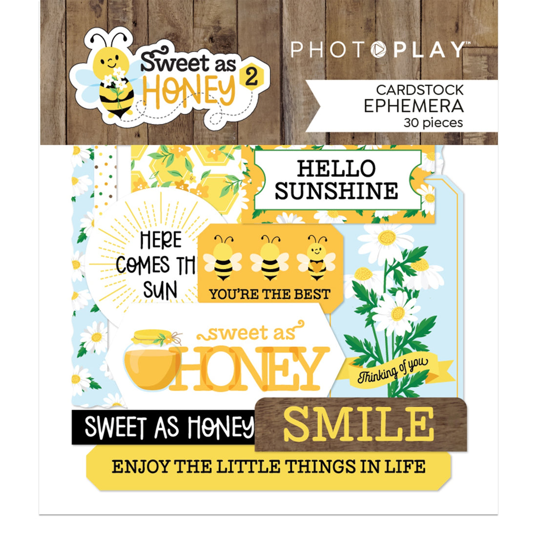 Photoplay SWEET AS HONEY 2 Cardstock Ephemera 30pc
