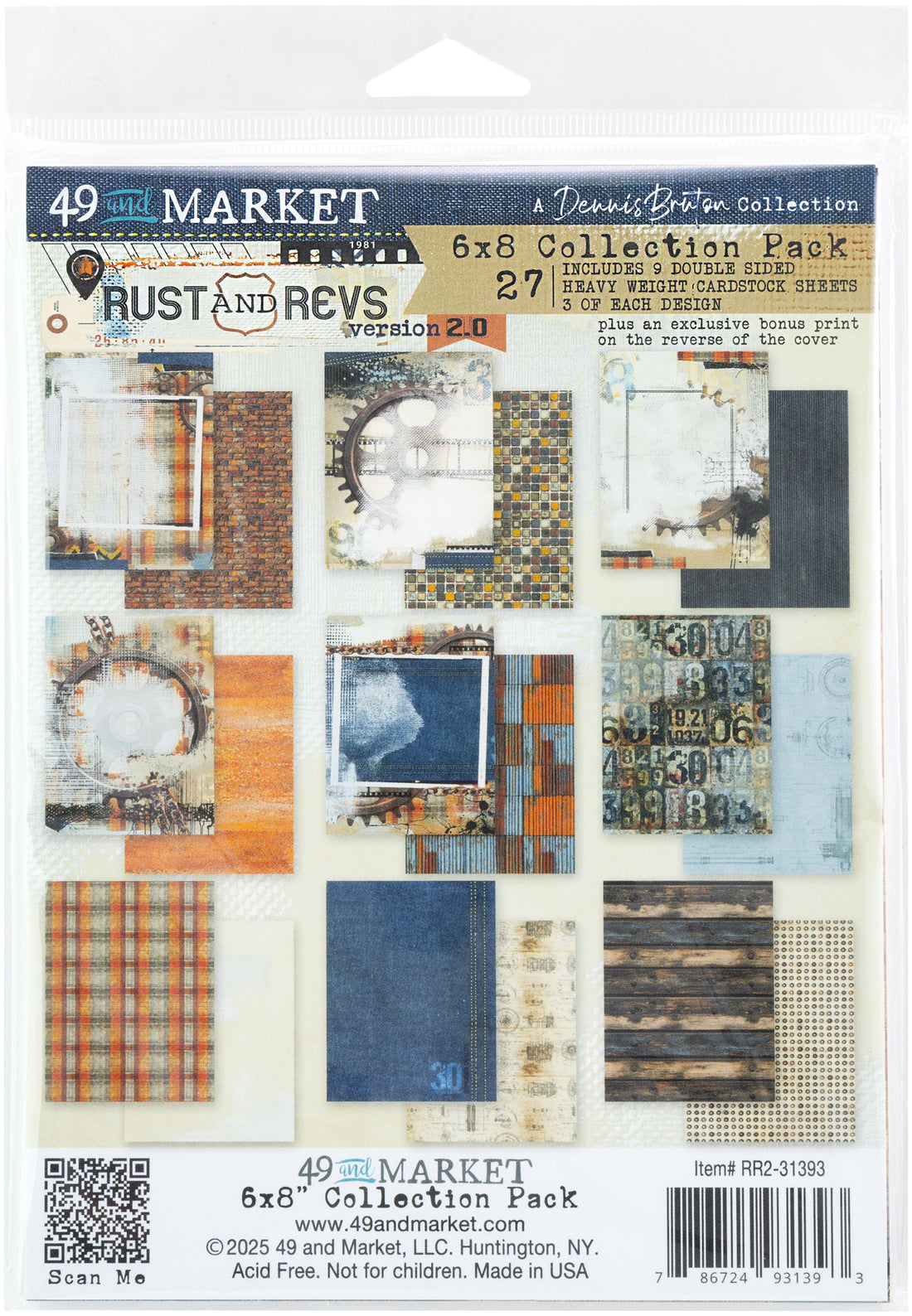 49 and Market RUST AND REVS 2.0 6X8 Collection Pack