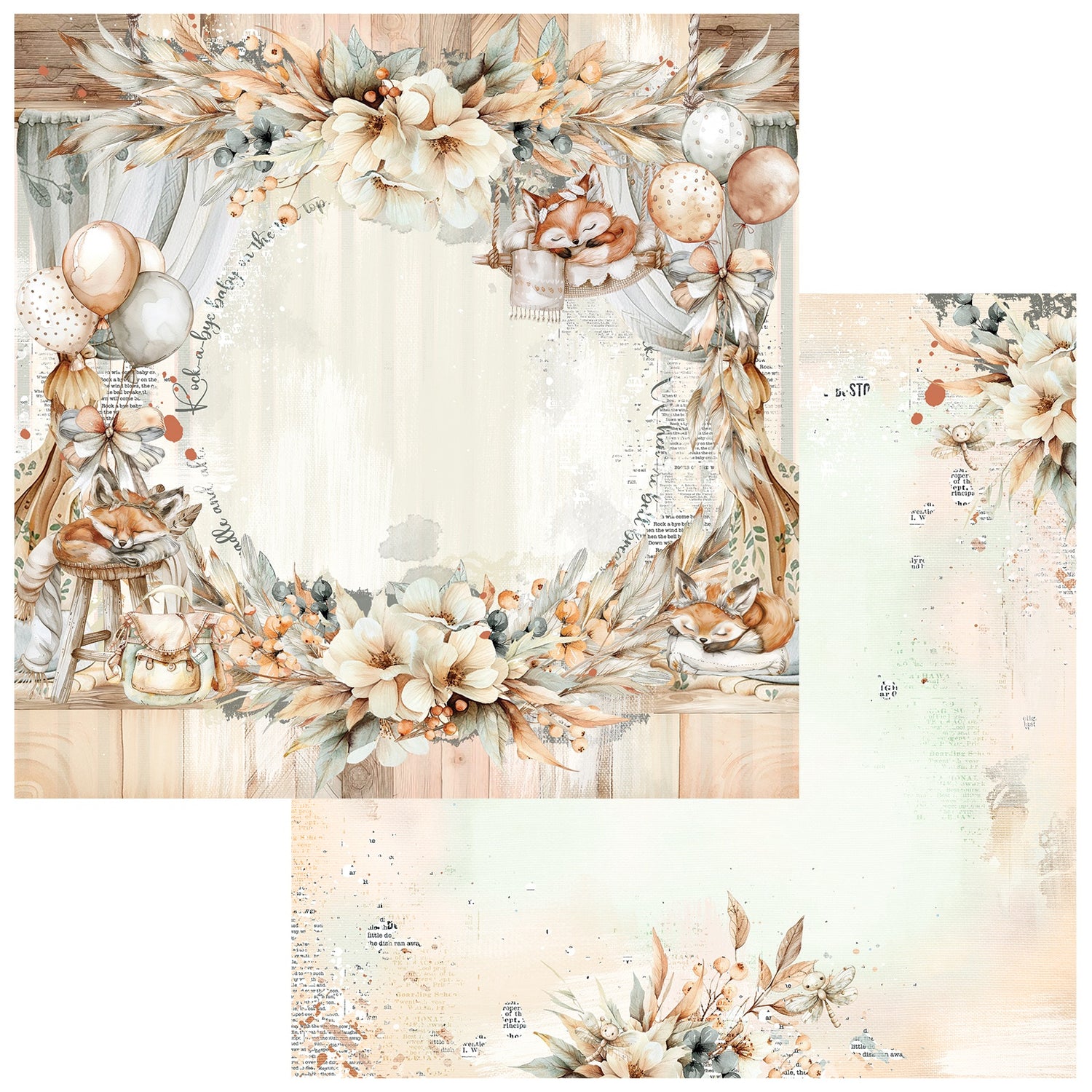 49 and Market LITTLE DREAMERS 12"X12" Scrapbook Paper