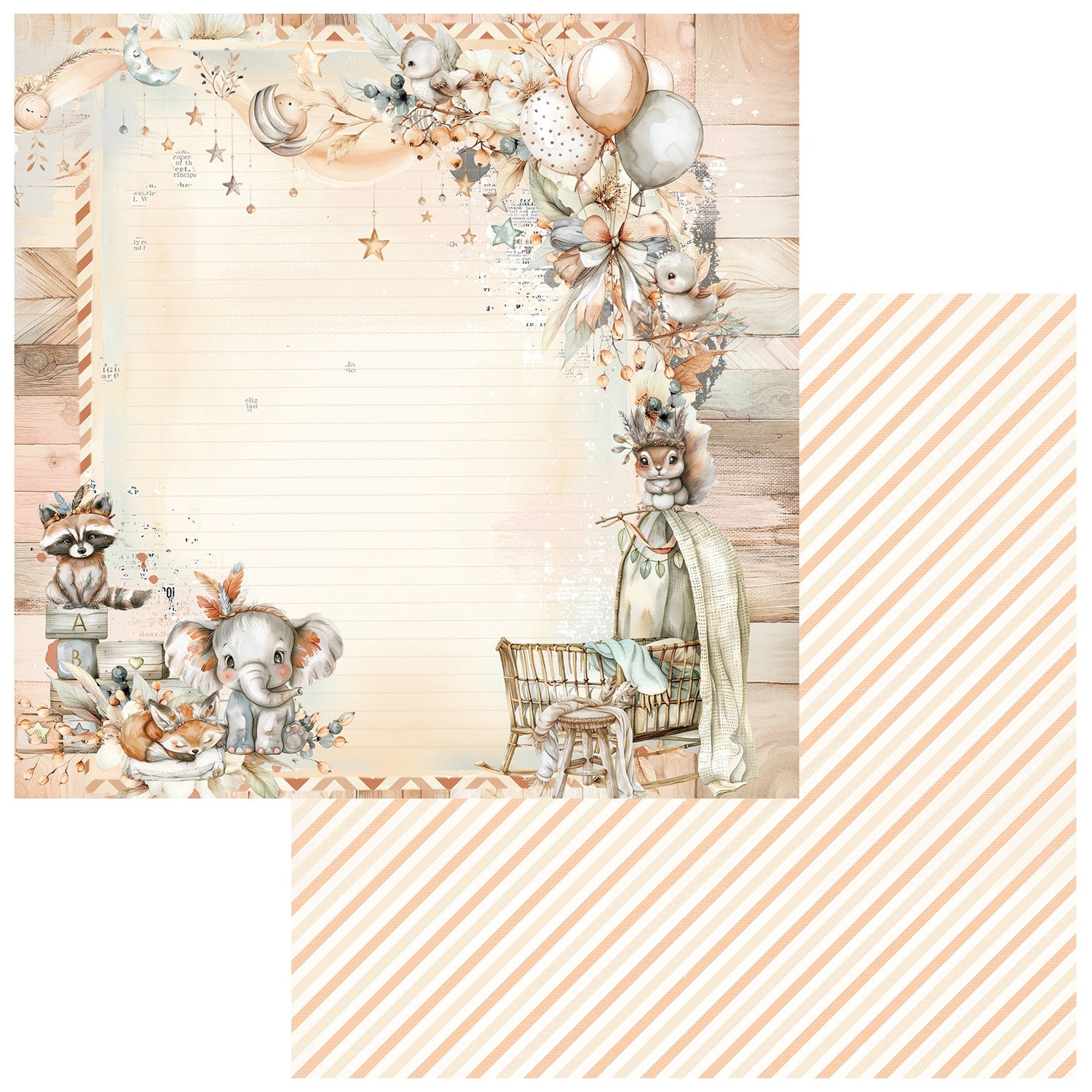 49 and Market LITTLE DREAMERS 12"X12" Scrapbook Paper