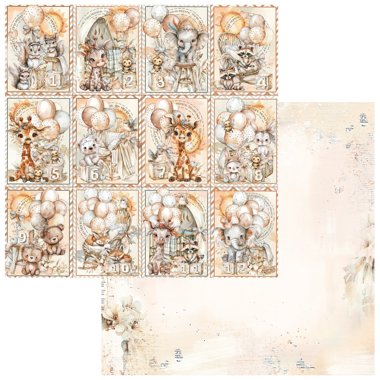 49 and Market LITTLE DREAMERS 12"X12" Scrapbook Paper