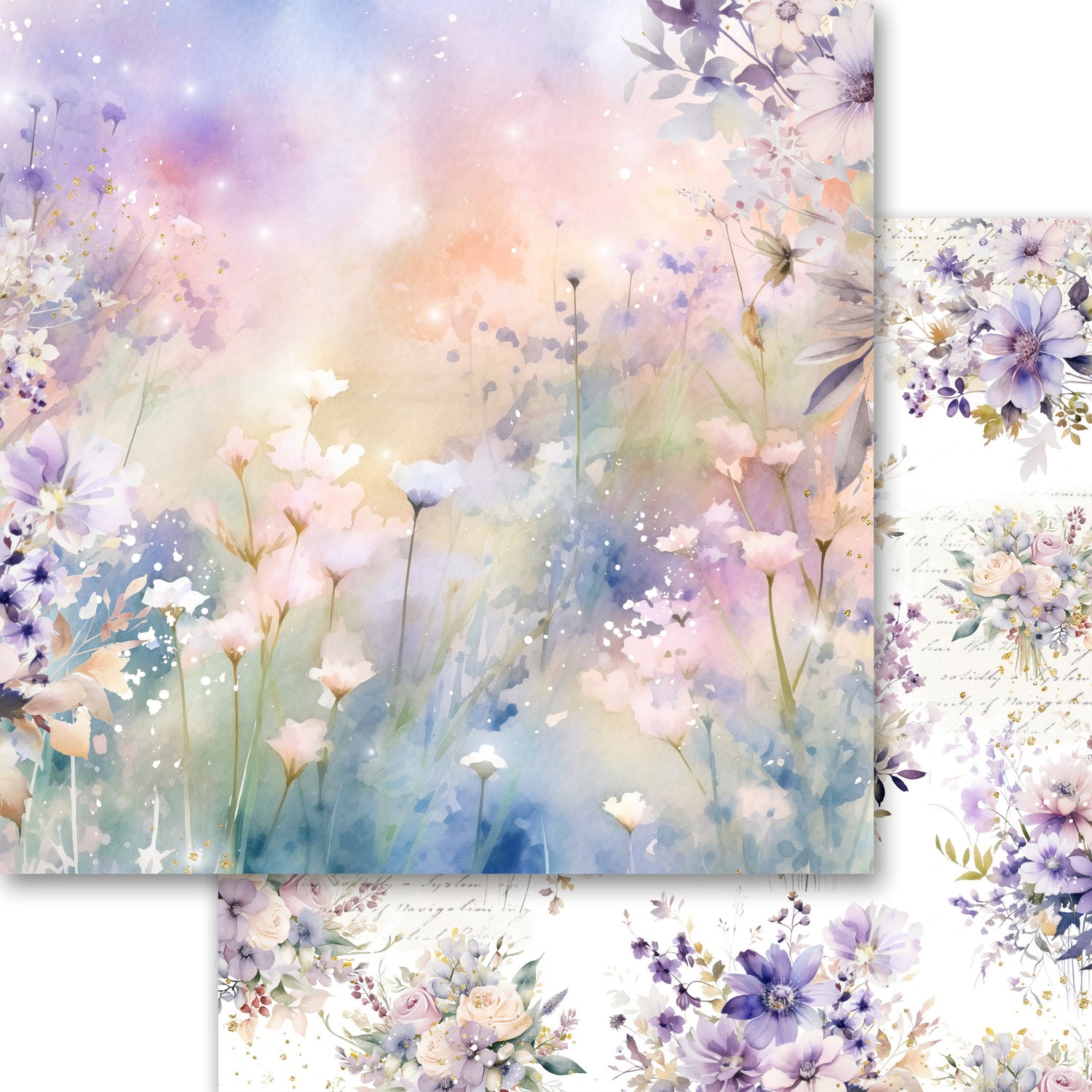 Memory Place LAVENDER LOVE 12”X12” Collection Paper Pack