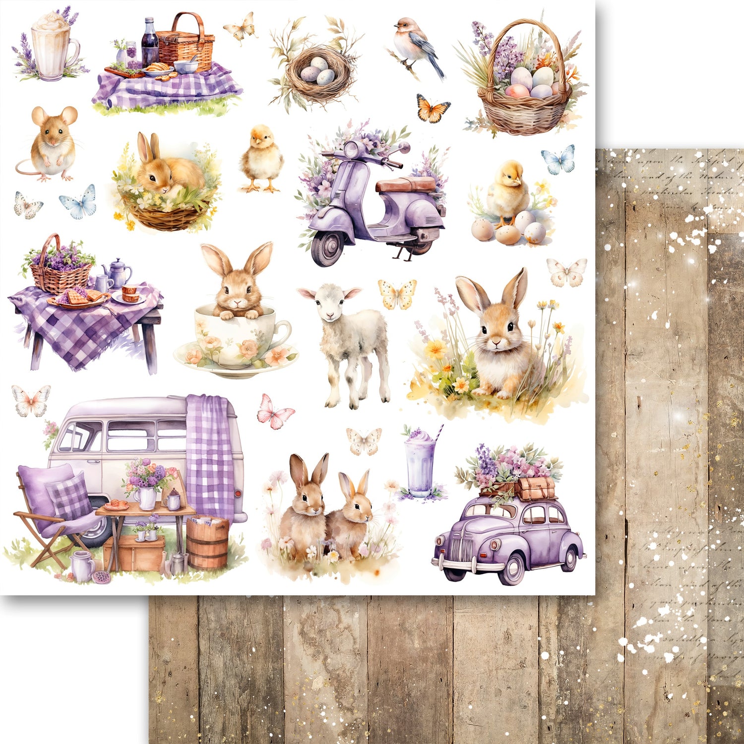 Memory Place LAVENDER LOVE 12”X12” Collection Paper Pack