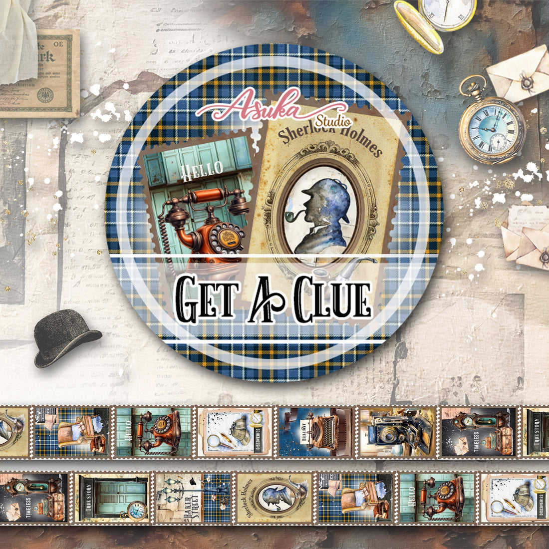 Memory Place Asuka Studio GET A CLUE Washi Tape