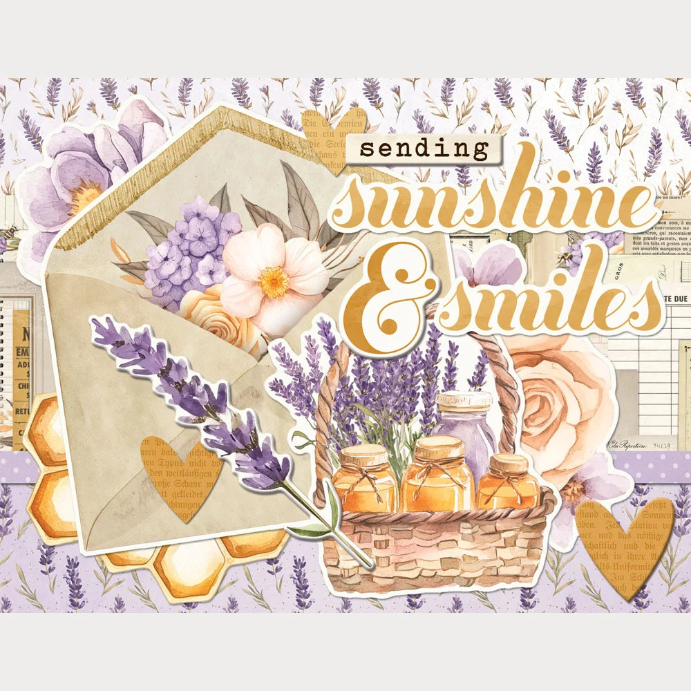 Simple Stories Simple Cards SIMPLE VINTAGE LAVENDER FIELDS Card Kit