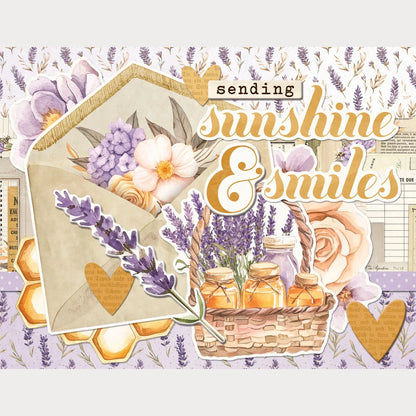 Simple Stories Simple Cards SIMPLE VINTAGE LAVENDER FIELDS Card Kit