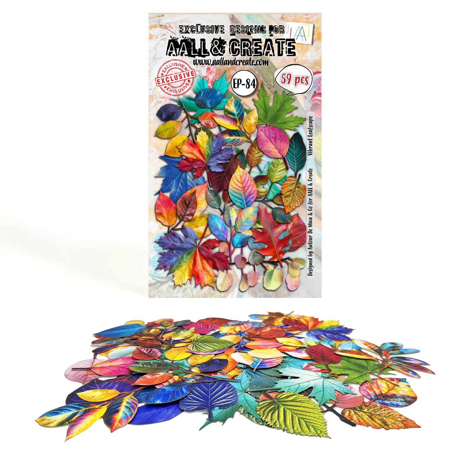 AALL &amp; Create VIBRANT LEAFSCAPE Ephemera Die-Cuts 59pc