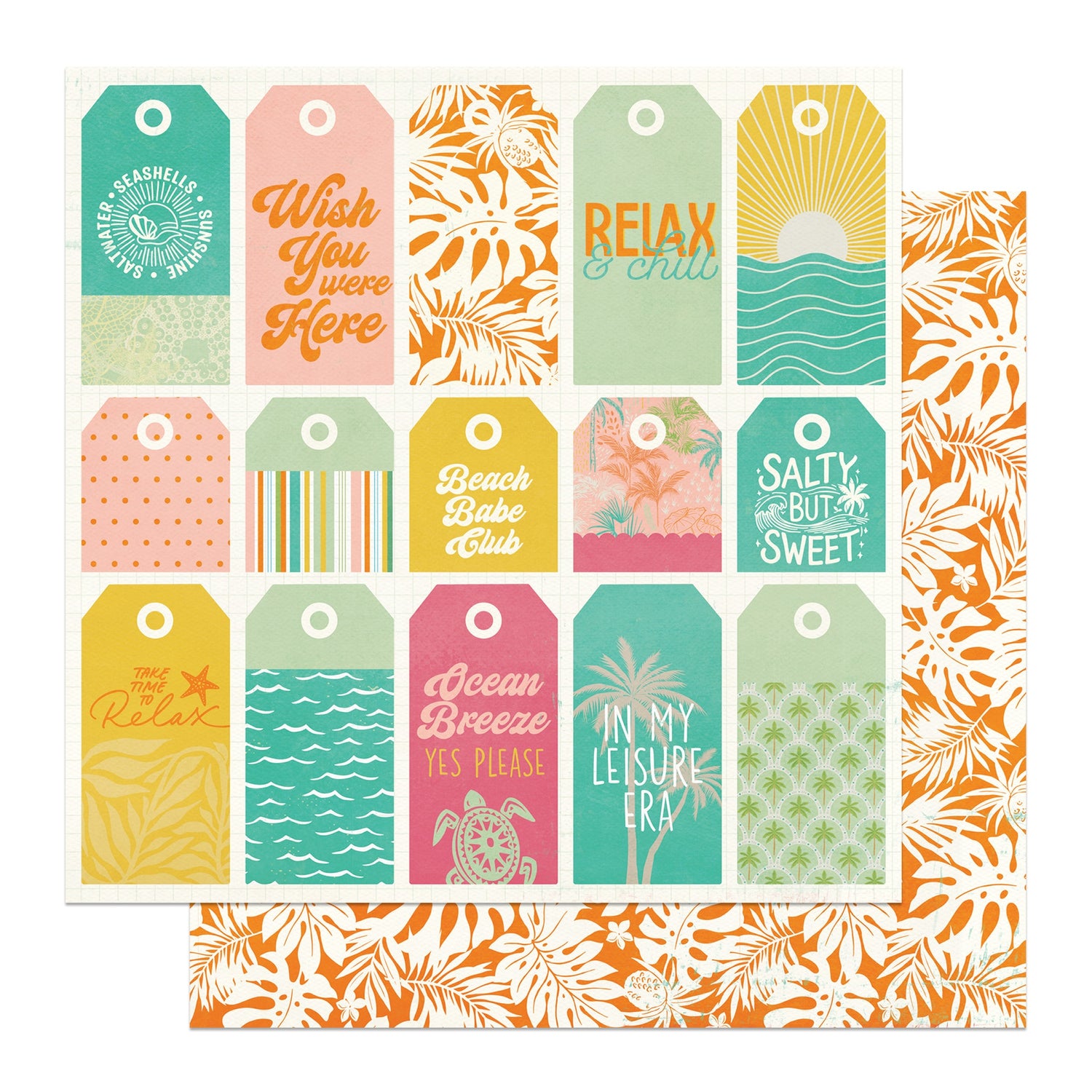 Photoplay SALT &amp; SEA 12”X12” Scrapbook Paper