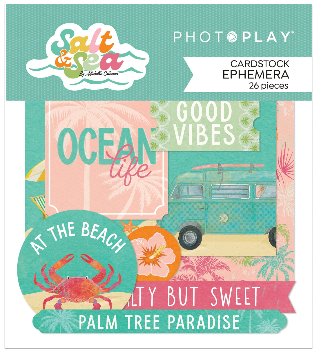 Photoplay SALT &amp; SEA Cardstock Ephemera 26pc