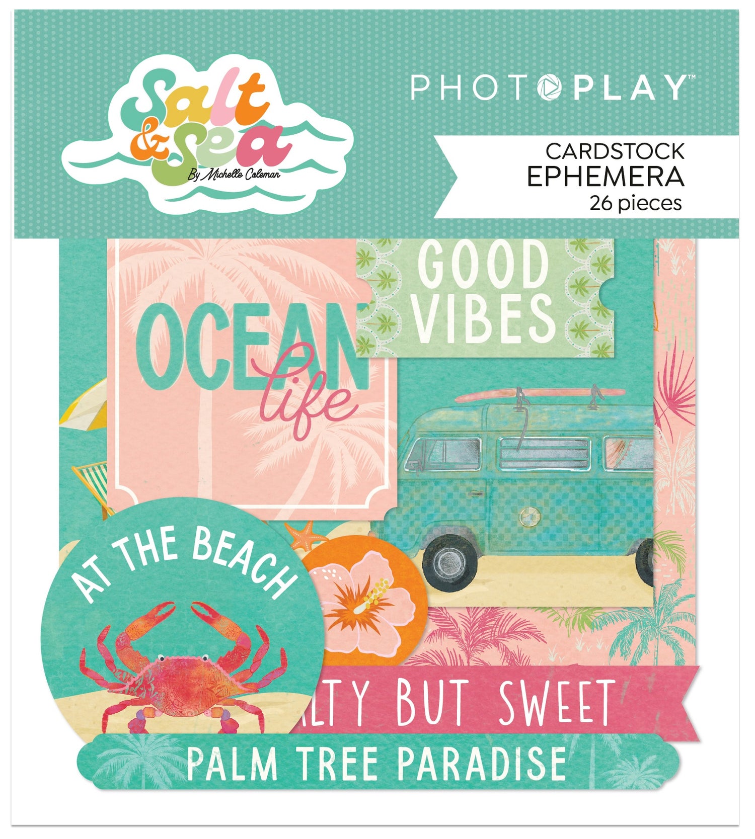 Photoplay SALT &amp; SEA Cardstock Ephemera 26pc