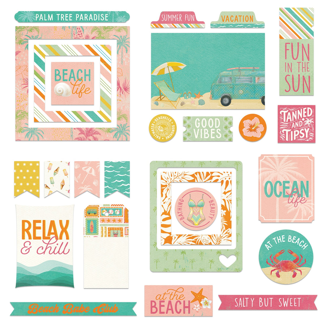 Photoplay SALT &amp; SEA Cardstock Ephemera 26pc